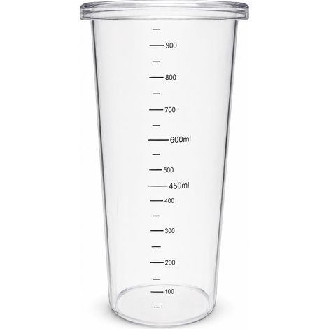Gobelet mixeur plongeant 900 ml – Verre à mélanger, verre doseur de cuisine, gobelet doseur de cuisine, compatible avec mixeur, Verre doseur en plastique sans BPA (1/5)