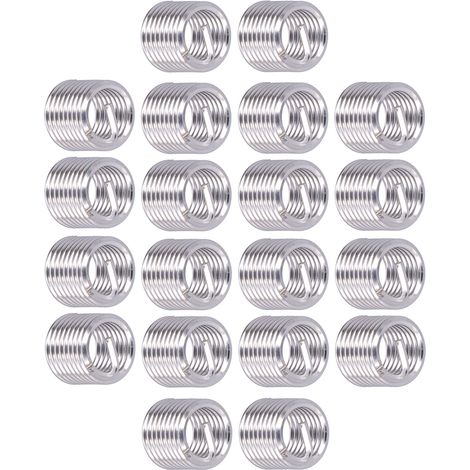 20 pièces filet rapporté M12 x 1,75 insert fil métallique hélicoïdal rallonge consommables 1,5D (1/5)