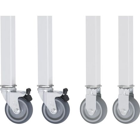 Kit de roulettes Rau pour Jerry GT de table de travail, 2 fixes et 2 pivotantes