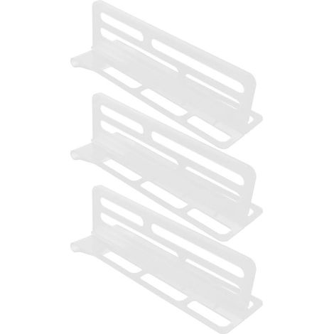 Verstellbare, multifunktionale Kühlschrank-Trennwände – Dreiteiliges Set – Transparent Weiß (1/4)