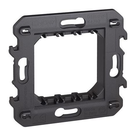 Bticino – Cadre 2 modules K4702 pour boîte d'encastrement 502E – Plastique ignifugé – Installation rapide – Compatible avec modules Living Now - BTIK4702 (1/4)