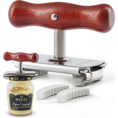 Can opener, suitable for elderly people with limited hand strength adjustable tool for removing bottle caps