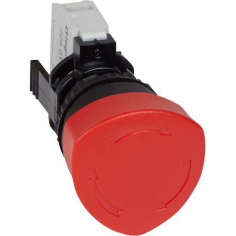 Coup de poing à accrochage non lumineux Osmoz complet IP69 Ø40 - pousser-tourner - LEGRAND