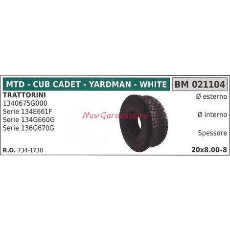 MTD Rasentraktor-Mährad 1340675G000 021104