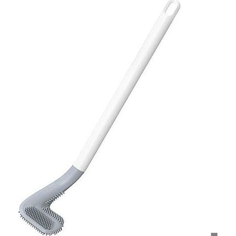 Brosse WC de Golf, de Toilette à Manche Long, de à 360 °, Nettoyage Silicone Flexible Cuvette Murale séchage Rapide(40 x 7, 2 x 5 (1/4)