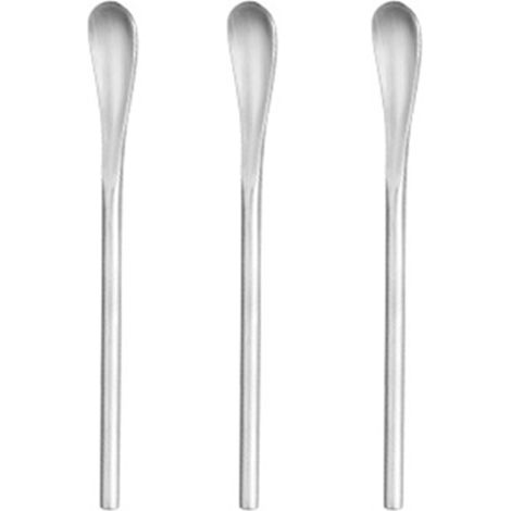 Cuillère À Café Longue - Acier Inoxydable 304 - Pour Café Thé Cocktails Desserts - 13 cm - Lot De 3 (1/5)