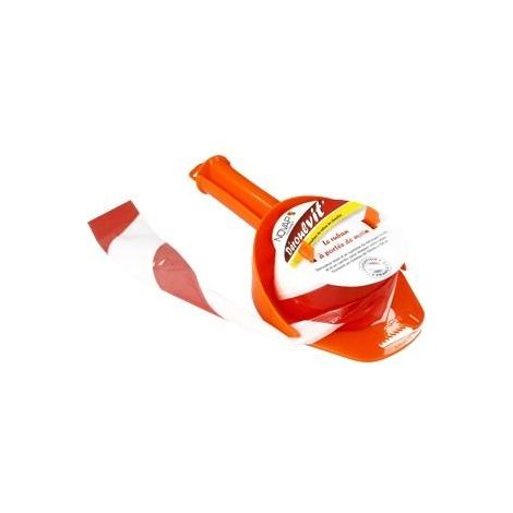 Enrouleur de ruban 50mm x 200m Orange - Déroulvit - 3048018 (1/5)