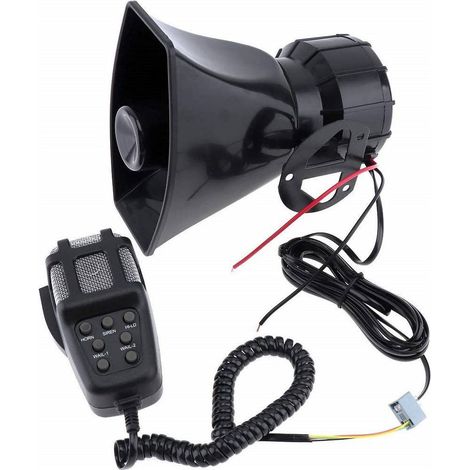 Sirène 7 Canaux 100w Microphone D'alarme étanche Mégaphone Voiture 12v (1/5)