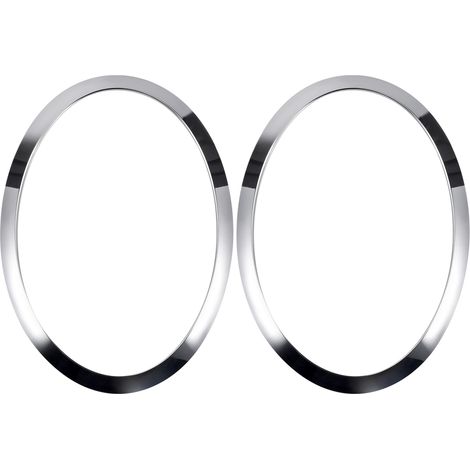 Tlily – Cadre de phare en chrome pour MINI F55 F56 F57 2003-2018 – ABS haute qualité – Installation facile – Lot de 2 garnitures gauche + droite