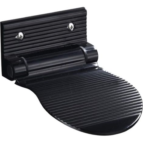 SHINING HOUSE Reposapiés de ducha antideslizante de aluminio, pedal de ducha para baño, reposapiés para afeitarse para ducha, reposapiés plegable resistente, reposapiés con tornillos de fijación (1/5)