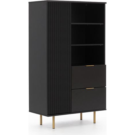 Highboard in matt schwarz NADOR-132 (1/5)