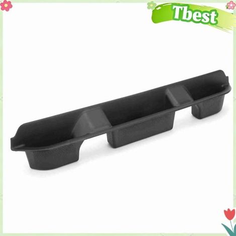 Tbest Plateau de prise Plateau de Rangement pour Passagers, Boîte de Rangement, Support de Téléphone ABS, Installation moto casier (1/5)