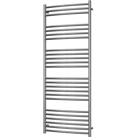 Aston - Stainless Steel Heated Towel Rail - H1600mm x W600mm - Curved (1/3)