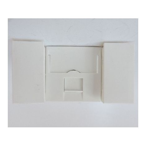Prise reseau RJ45 CAT6 écranté FTP blanc Artic format 45x45mm 2 modules clipsable LOGIX PLANET WATTOHM 49068