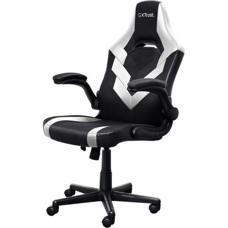 Trust GXT 703W RIYE Spielstuhl schwarz und weiß bequem (1/3)