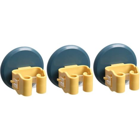 3er-Pack Besen- und Mopphalter, Reinigungsklammern, Wandbesenhalter, Besenhalter, Wandhalterungen für Besen, Wandhalterungen für Besen, Halterungen für Besen und Mopps (1/5)