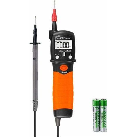 Multimètre, Testeur Electrique,Multimètre Numérique Stylo,Multimètre,Testeur de Résistance de Compteur de Tension AC/DC 2000 Compte pour Mesurer Un Testeur de Diode de Résistance Voltmètre Avec (1/4)