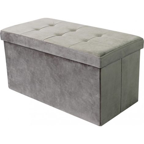 Pouf Contenitore Rettangolare In Velluto Torotra