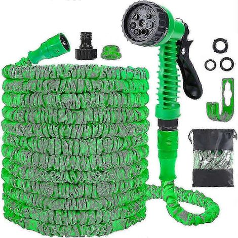 Tuyau d'arrosage sans pli 30 m avec buse 7 jets - jardinage (1/2)