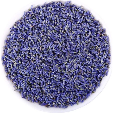 Lavande séchée naturelle en boutons (200g / 7oz) pour mariages, fêtes, armoires, tiroirs, sachets, bougies, fabrication de savon et projets DIY. (1/5)