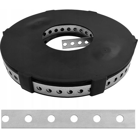Bande De Montage Charpente Domax TM15, Acier Galvanise, 12 x 0,7 mm, Rouleau 10 m (1/5)