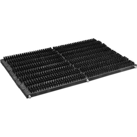 Garronda Paillasson Extérieur Entrée 58 x 38 cm Gratte Pied Noir GD-0264