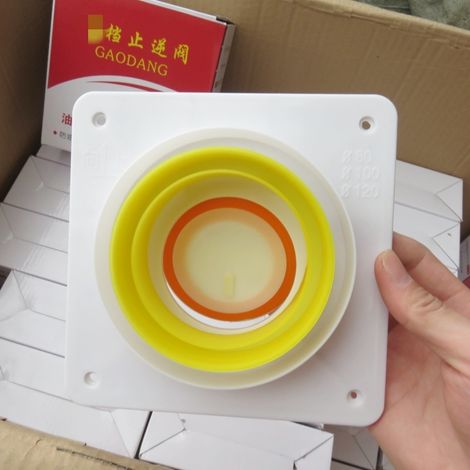 Bathroom ventilation non-return valve 80 100 120 for kitchen hoods, bathroom radiators and extraction fans. (1/5)