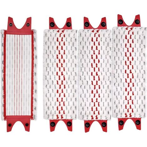 4pcs Compatible with Vileda UltraMax/UltraMaT Replacement Handle Flat Mop Head Mop Cloth Accessories (1/5)