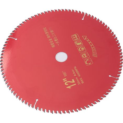 Lame de scie circulaire en carbure pour charpente, pour le travail du bois, en acier allié, disque de coupe, quincaillerie 12x100T (1/5)