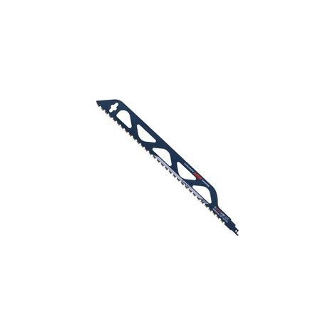 Lame de scie sabre en acier au carbure de tungstène pour métal, bois, pierre, accessoires de scie sabre pour béton cellulaire, brique, béton, plaque de ciment, longueur (455mm (S2243HM)) (1/5)