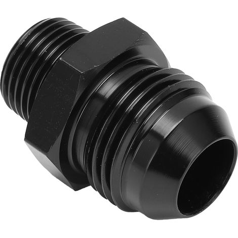 Raccord droit adaptateur 10 AN vers 3/8 NPT, aluminium 6061-T6 anodisé noir, compatible avec la plupart des fluides, connexion mâle-femelle, robuste et étanche (1/5)