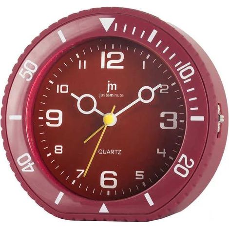Dekorativer Wecker Jm JA-7095R rot kompakt haltbarer Kunststoff