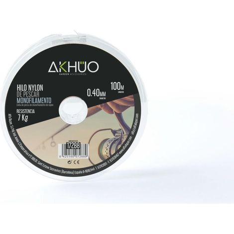 HILO NYLON PESCAR BLANCO AKHUO 0,4 MM 100 M