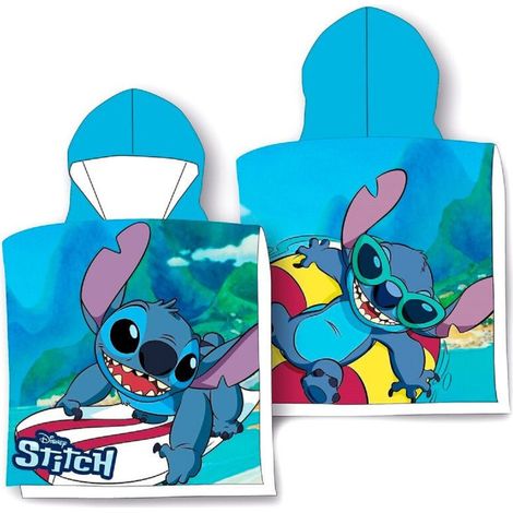 LILO & STITCH Kinderhandtuch mit Kapuze und Poncho/Badeüberzug (1/2)