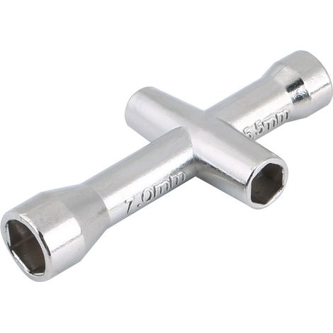Clé à croix multifonction pour vis et écrous M2, M2.5, M3, M4 - Outil polyvalent (1/5)