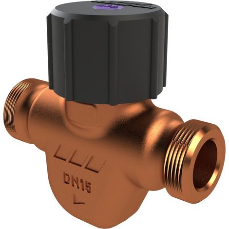 Kemper ETA-THERM valvola di regolazione automatica per ricircolo, da 56 °C a 58 °C, filetto maschio, figura 130 0G, DN 15, 1300G01500