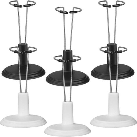 Lot de 6 supports pour poupées, supports portables et rangements pratiques pour poupées à domicile ou en magasin.-10.00X5.50X2.00CM