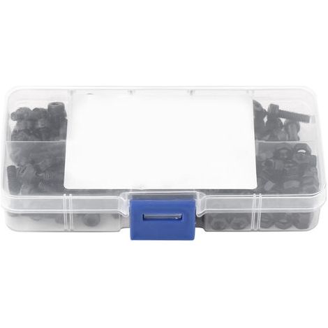 240pcs Vis CHC acier carbone M4 6-16mm + écrous, set assorti pour assemblage (1/5)
