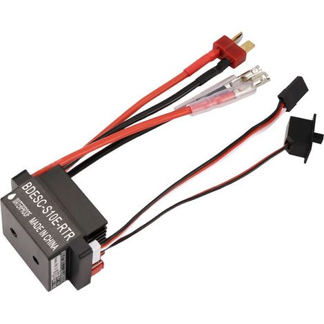 RC Hobby 60A ESC Regolatore di velocità per motore a spazzole con BEC 2A Alta tensione 6-12V ESC a spazzole per navi e auto RC, B