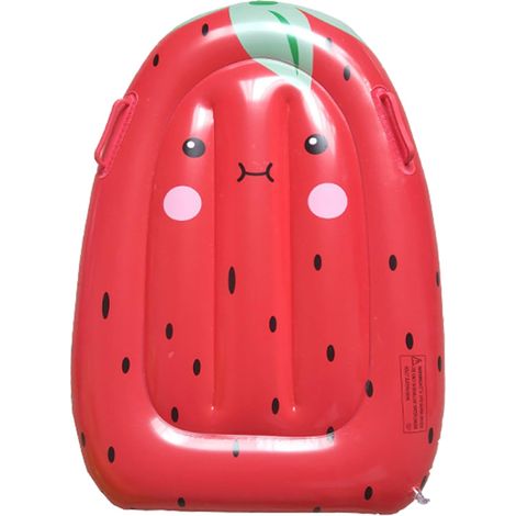 Juguete acuático Juego acuático Montar Aprender a nadar Cama flotante de frutas Tabla de surf inflable para niños, 83 x 62 cm (1/5)