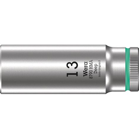 Wera 8790 HMA Deep Steckschlüsseleinsatz mit 1/4"-Antrieb, 13 x 50mm 05004510001