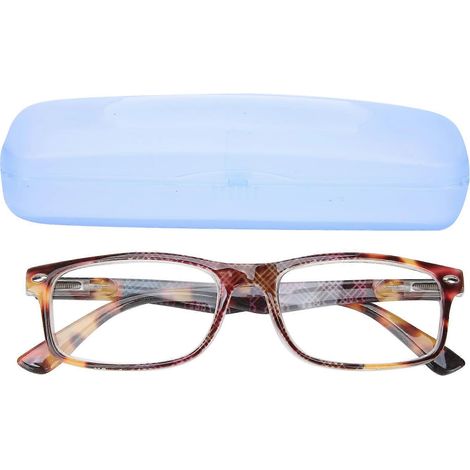 Lunettes de lecture anti-lumière bleue unisexes, style rétro simple, portables, pour presbytes +250 (1/4)