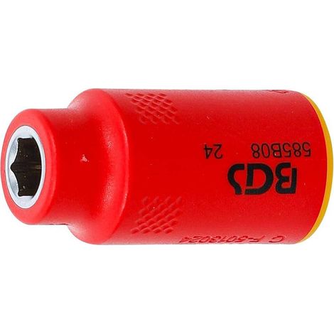 Douille pour Clé VDE Six Pans 10 mm (3/8) - 8 mm - Isolation Sécurisée et Précision, Pro, 1000 V - D-Work
