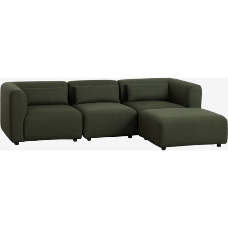SKLUM Fogler 3-teiliges Modulsofa mit Pouf                                   