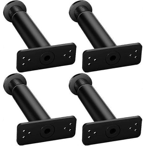 4-Piece Adjustable Bed Support Frame, Adjustable Metal Bed Support, Sofa Support, Adjustable Bed Support, Bed Risers, Adjustable Bed Frame Legs, Bed Feet (1/5)