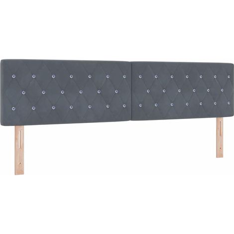 Maison Exclusive - Testiera Grigio scuro 180 cm Velluto