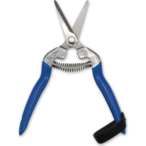 MANZANA tijera recoleccion m/azul recta larga inox m110 , Tijera de recolección con hoja larga y recta modelo M110 INOX Manzana Tijera de recolección con hojas de corte fabrica (1/3)