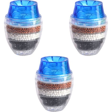 Lot de 3 filtres purificateurs à charbon actif pour robinet de cuisine (1/5)