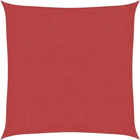 Maison Exclusive - Sonnensegel 160 g/m² Rot 2,5x2,5 m HDPE