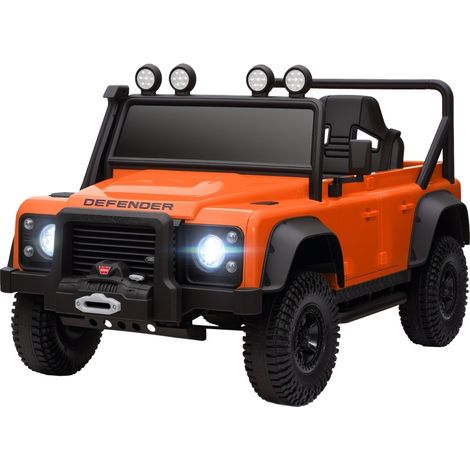 Auto elettrica per bambini Land Rover Defender 110 SVX 12V arancione (1/5)